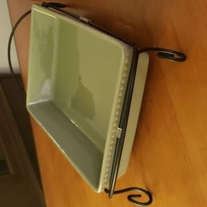 9 x 13 serving dish with holder